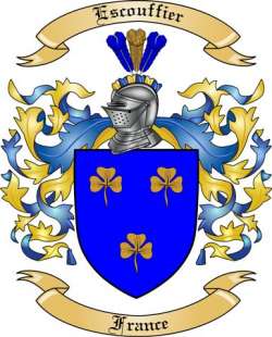 Escouffier Family Crest from France