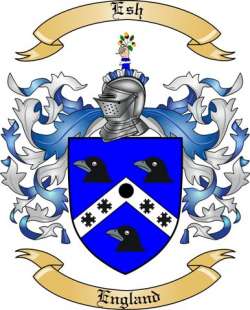 Esh Family Crest from England