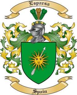 Esparsa Family Crest from Spain