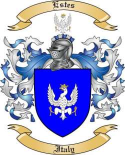 Estes Family Crest from Italy