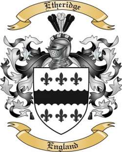 Etheridge Family Crest from England