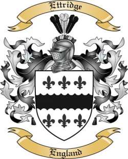 Ettridge Family Crest from England