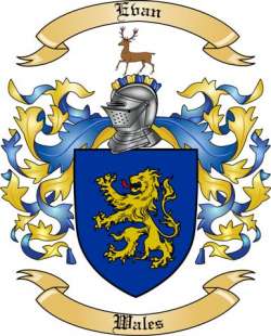 Evan Family Crest from Wales