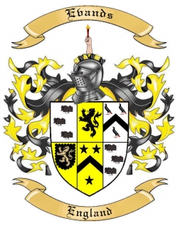 Evands Family Crest from England