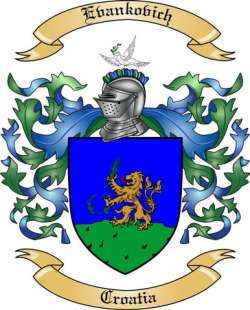 Evankovich Family Crest from Croatia