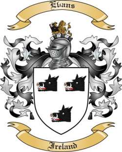 Evans Family Crest from Ireland