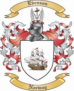 Evenson Family Crest from Norway