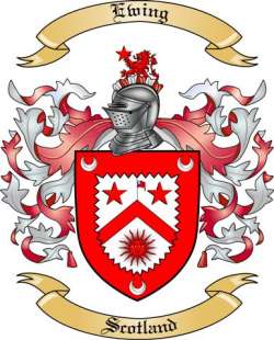 Ewing Family Crest from Scotland