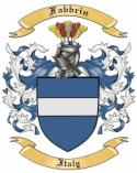 Fabbrin Family Crest from Italy