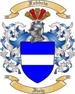 Fabbris Family Crest from Italy