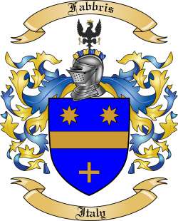 Fabbris Family Crest from Italy2