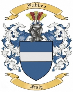 Fabbro Family Crest from Italy