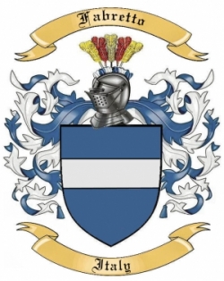 Fabretto Family Crest from Italy