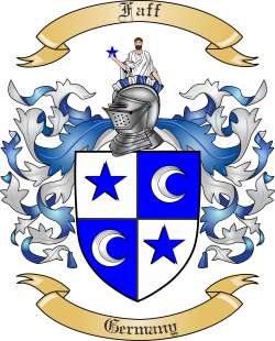Faff Family Crest from Germany