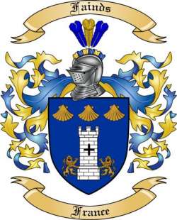 Fainds Family Crest from France