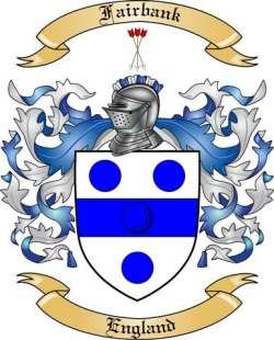 Fairbank Family Crest from England