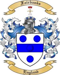 Fairbanks Family Crest from England
