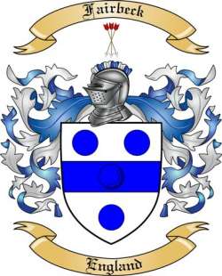 Fairbeck Family Crest from England