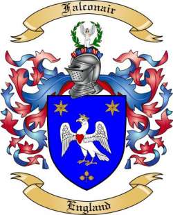 Falconair Family Crest from England