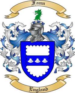 Fann Family Crest from England
