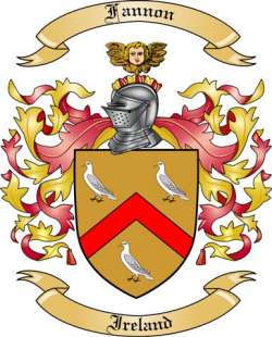 Fannon Family Crest from Ireland