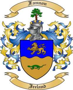 Fannon Family Crest from Ireland2