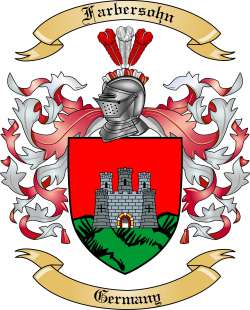 Farbersohn Family Crest from Germany