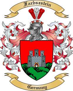 Farbszstein Family Crest from Germany