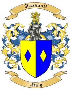 Fazzuoli Family Crest from Italy