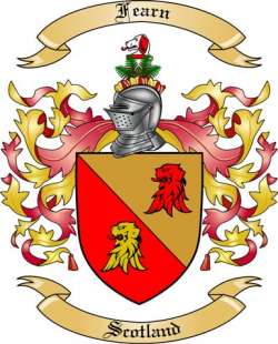 Fearn Family Crest from Scotland