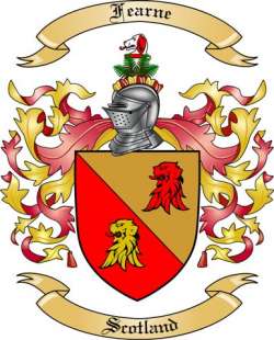 Fearne Family Crest from Scotland
