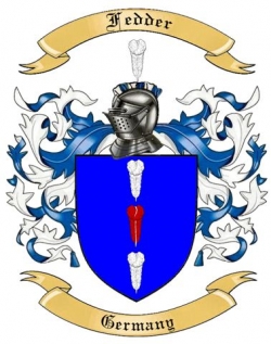 Fedder Family Crest from Germany