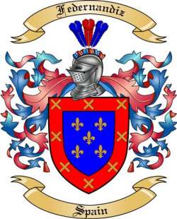 Federnandiz Family Crest from Spain