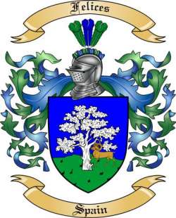 Felices Family Crest from Spain