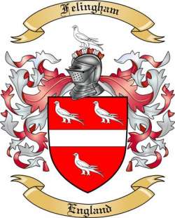 Felingham Family Crest from England