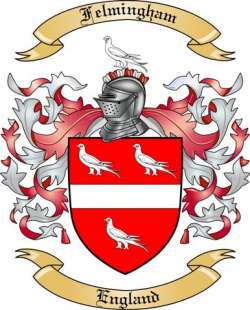 Felmingham Family Crest from England