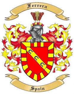 Ferrera Family Crest from Spain