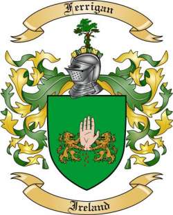 Ferrigan Family Crest from Ireland