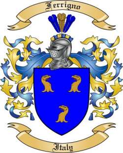 Ferrigno Family Crest from Italy2