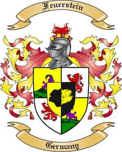 Feuerstein Family Crest from Germany