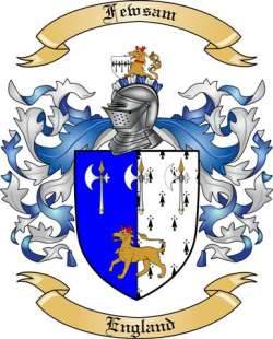 Fewsam Family Crest from England