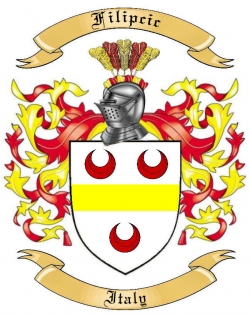 Filipcic Family Crest from Italy