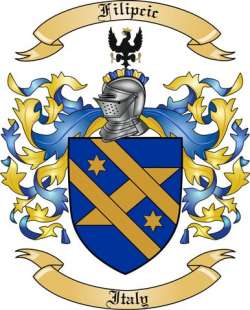 Filipcic Family Crest from Italy2