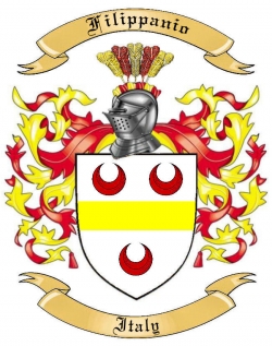 Filippanio Family Crest from Italy