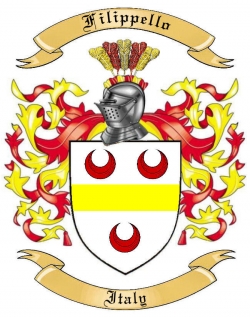 Filippello Family Crest from Italy