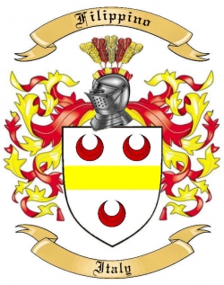 Filippino Family Crest from Italy