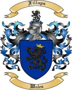 Fillups Family Crest from Wales