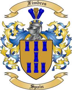 Fimbres Family Crest from Spain