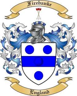 Firebanke Family Crest from England