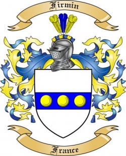 Firmin Family Crest from France